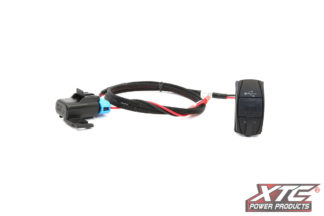 RZR XP Plug and Play Dual USB Power Port DC5V 4.2A w/Blue LED, USB Cover & Harness