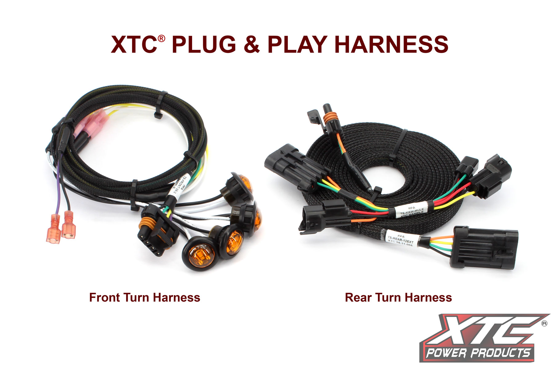 Kawasaki Mule Pro Front and Rear Turn Signal Harness