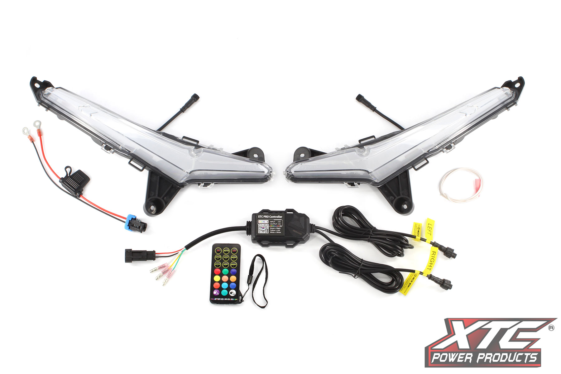 Can-Am Maverick R RGB+W Signature Front Light Set